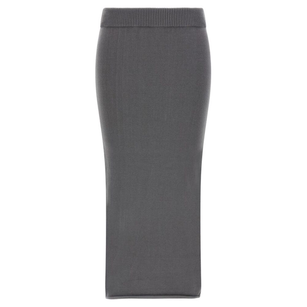 Entire Studios Gray Cotton Midi Women's Skirt